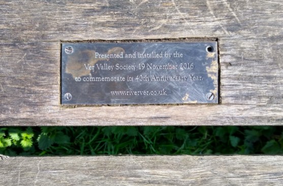 notice on bench